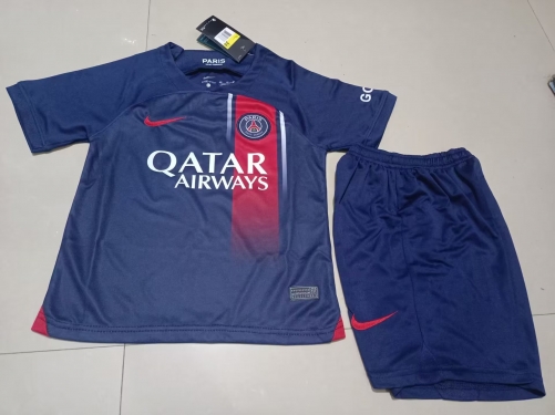 23-24 PSG Paris Home Kids+Adult Set+Socks