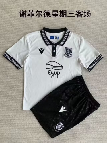 23-24 Sheffield Wednesday away kids+adult suit