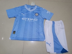 23-24 Manchester City Home Kids+Adult Set