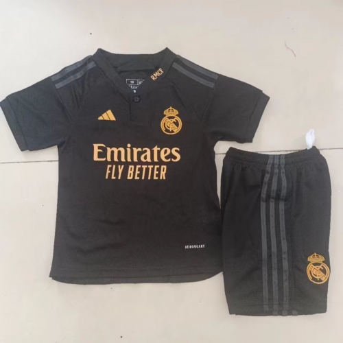 23-24 Real Madrid 2 away Kids+Adult Set