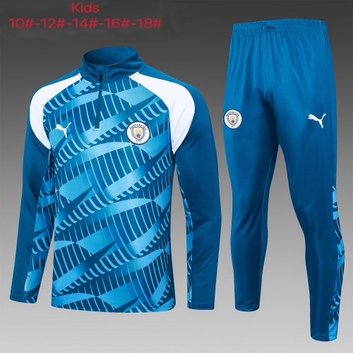 E700 23-24 Half La Manchester City Blue Kids' Clothing