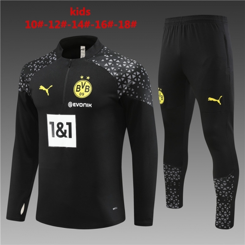 23-24 Dortmund Black Kids+Adult Training Clothes