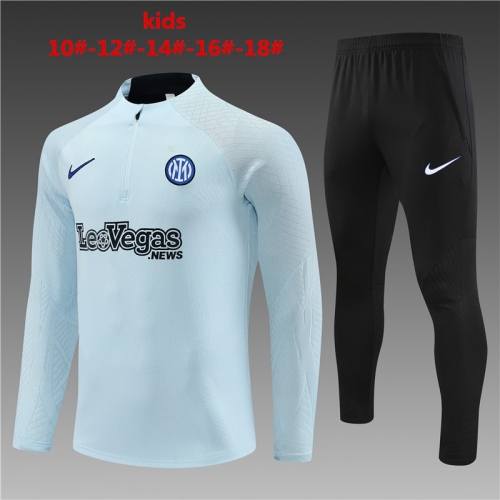 23-24 Inter Milan Light Grey [Player Edition] Kids+Adult Training Shirt