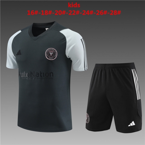 23-24 Short Sleeve Miami Dark Grey Kids+Adult