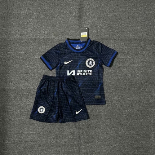 23-24 Chelsea away Kids+Adult Set