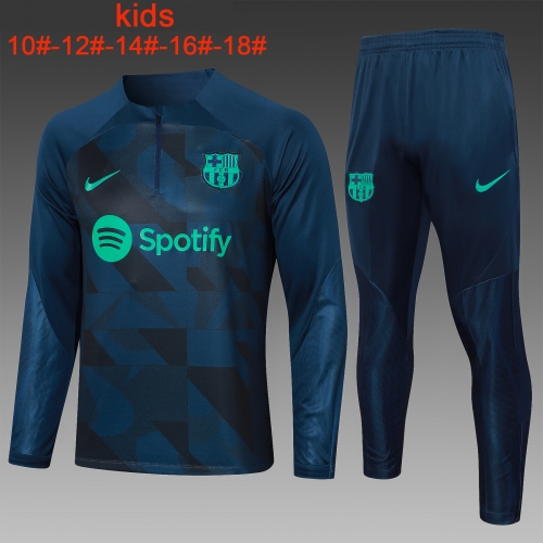 23-24 Half La Barcelona Blue Inkjet Kids' KIDS