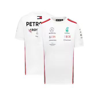 2023F1 Mercedes White Garden Collar S-5XL