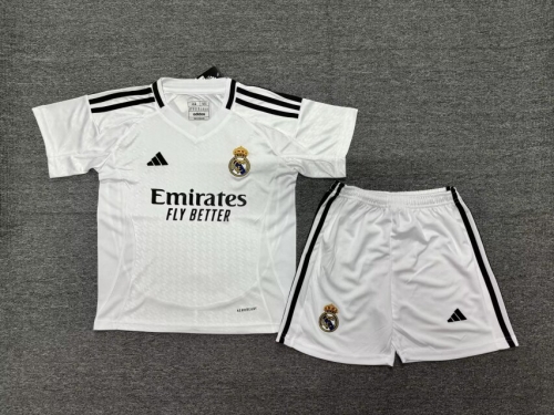 24-25 Real Madrid Home Kids+Adult Set