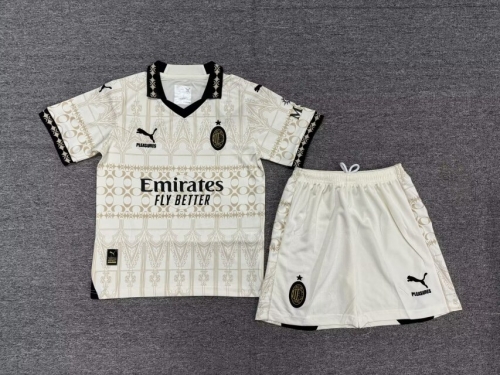 24-25AC Milan 4 away kids+adult set