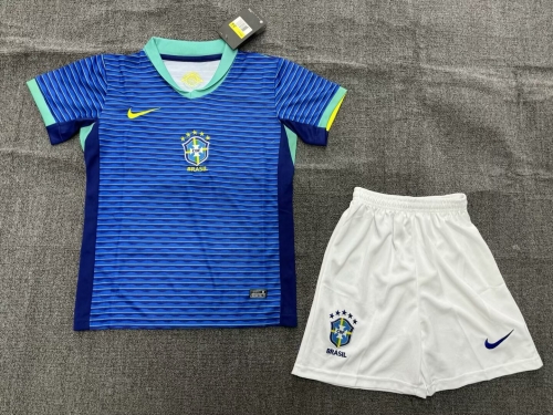 24-25 Brazilian away kids+adult set