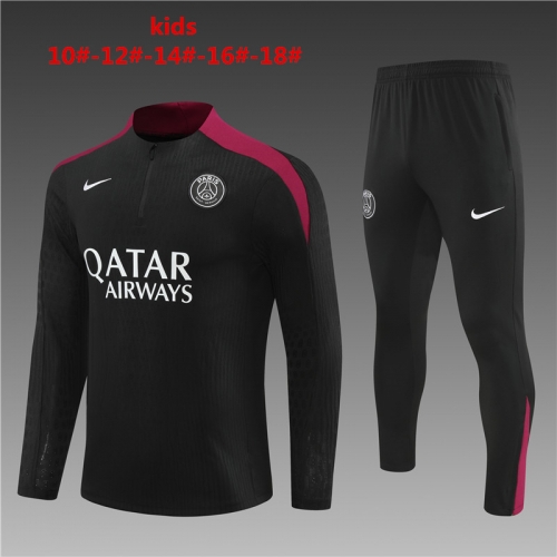 24-25 PSG Paris Black [Player Edition] Kids+Adult Training Suit