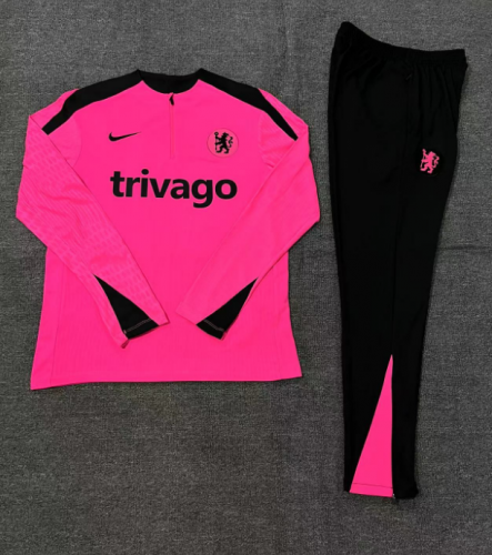 24-25 Chelsea Pink [Player Edition] Kids+Adult Training Suit