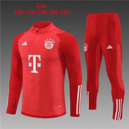 23-24 Bayern Red Kids+Adult Training Clothes