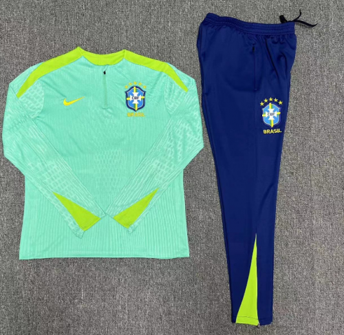 24-25 Brazilian Treasure Green [Player Edition] Kids+Adult Training Clothes