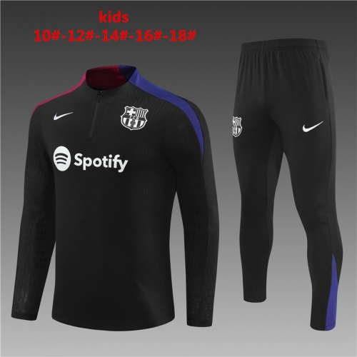 24-25 Barcelona Black [Player Edition] Kids+Adult Training Clothes