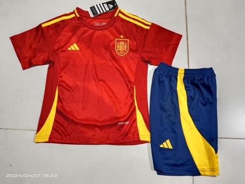 24-25 Spain Home Kids+Adult Set