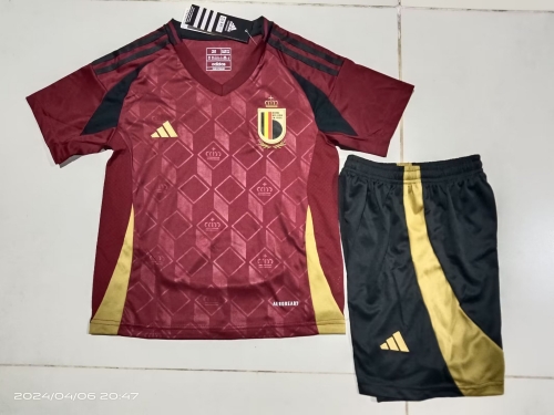 24-25 Belgium Home Kids+Adult Set