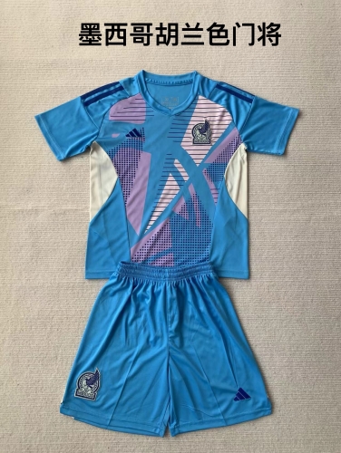 24-25 Mexican Huran Goalkeeper Kids+Adult Set