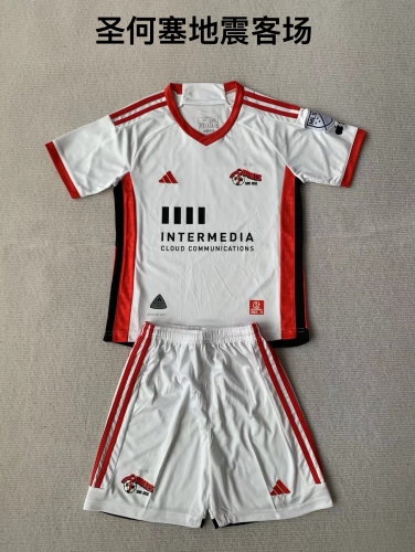 24-25 San Jose away kids+adult set