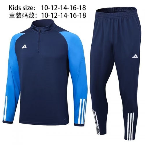 24-25 Adida s Blue Training Clothes for Children+Adults