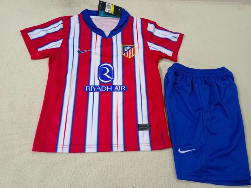 24-25 Atletico Madrid Home Kids+Adult Set