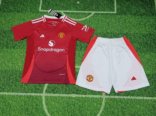 24-25 Manchester United Home Kids+Adult Package