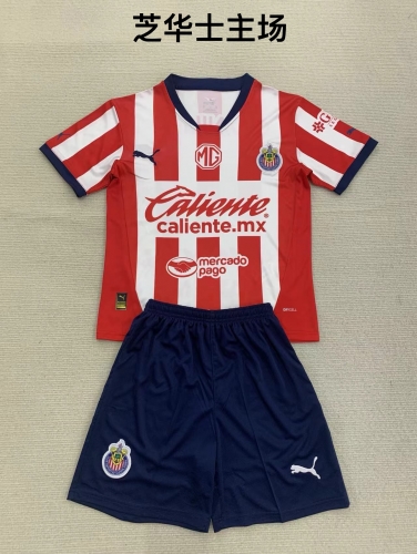 24-25 Chivas Home Kids+Adult Set