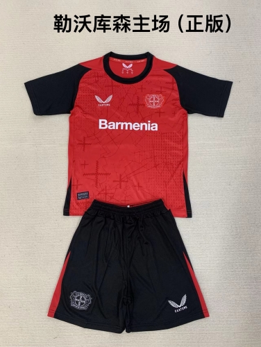 24-25 Leverkusen Home Kids+Adult Set