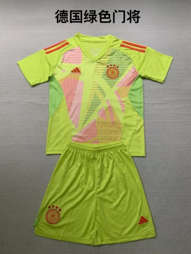 24-25 German Yellow Goalkeeper Kids+Adult Set