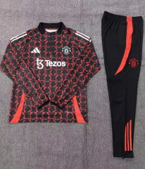 24-25 Manchester United Red and Black [Camo Edition] Kids+Adult Training Set