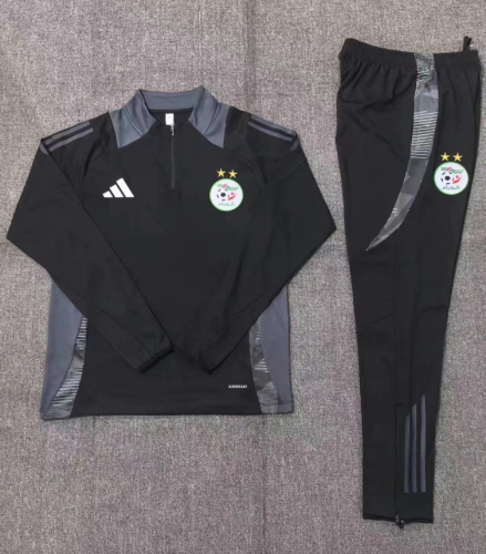 24-25 Algerian black kids+adult training suit