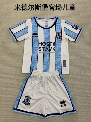 24-25 Middlesbrough away kids+adult set