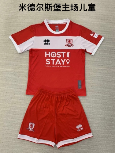 24-25 Middlesbrough Home Kids+Adult Set