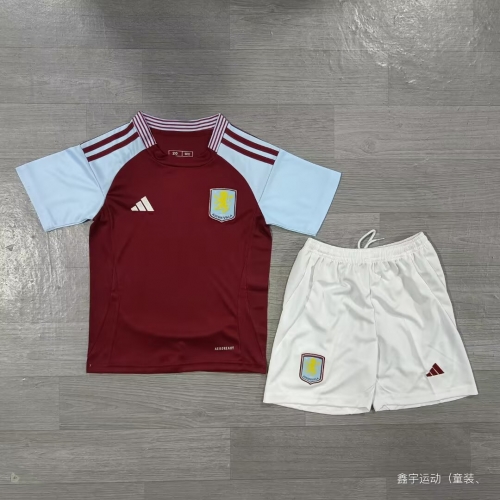 24-25 Aston Villa Home Kids+Adult Package