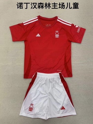 24-25 Nottingham Forest Home Kids+Adult Set