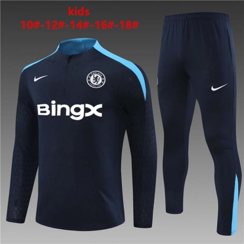 24-25 Chelsea Royal Blue [Player Edition] New Advertisement Training Suit Kids+Adult Set