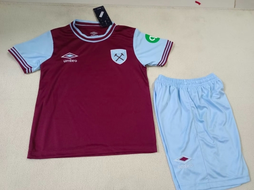 24-25 West Ham United home, kids+adult set