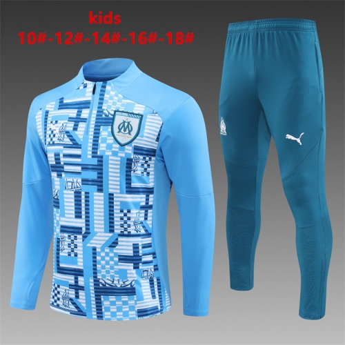 24-25 Marseille Light Blue [Camouflage] Training Suit Kids+Adult Set