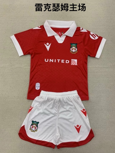 24-25 Wrexham Home Kids+Adult Set