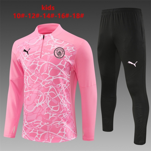 24-25 Manchester City Pink [Camouflage] Training uniform for kids and adults