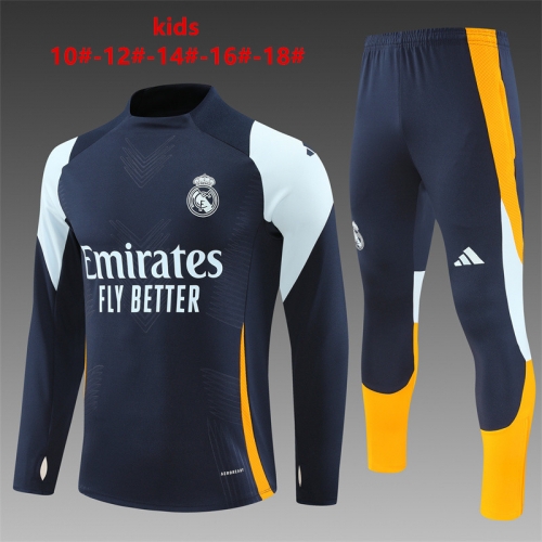 24-25 Real Madrid Blue [Player Version] Training uniform for kids and adults