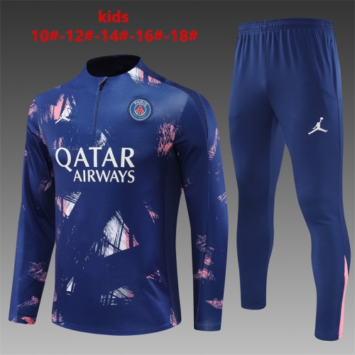 24-25 Jordan Paris Blue [Camouflage] PSG Training Suit for Kids+Adults