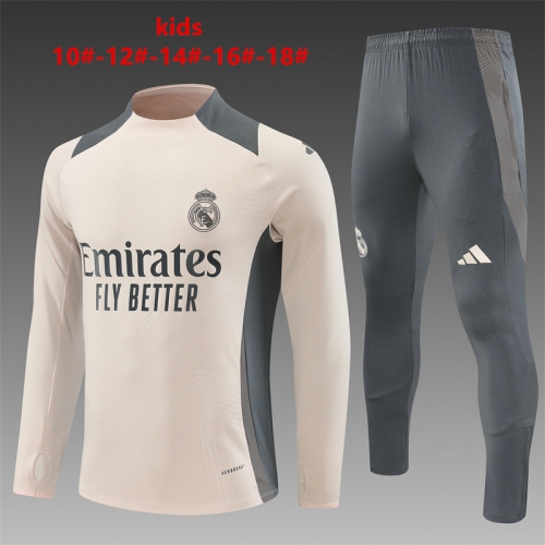 24-25 Real Madrid Apricot [Player Version] Training uniform for kids and adults