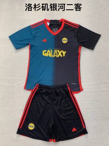 24-25 Los Angeles Galaxy 2 away kids+adult set