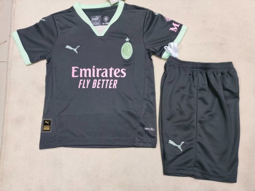 24-25 AC Milan 2 away kids+adult set