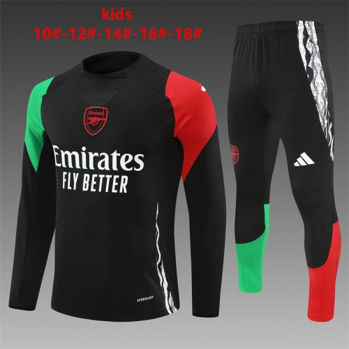 24-25 Arsenal Black [Player Version] Kids+Adult Training Uniform