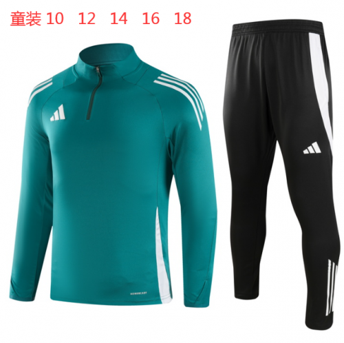 24-25 Adida,s Green Half Pull Kids+Adult Training Clothes