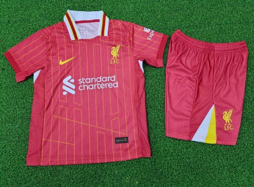 24-25 Liverpool Home Kids Player Version