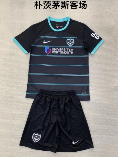 24-25 Portsmouth away kids+adult set