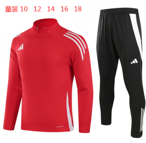 24-25 Adida,s Red Half Pull Kids+Adult Training Clothes